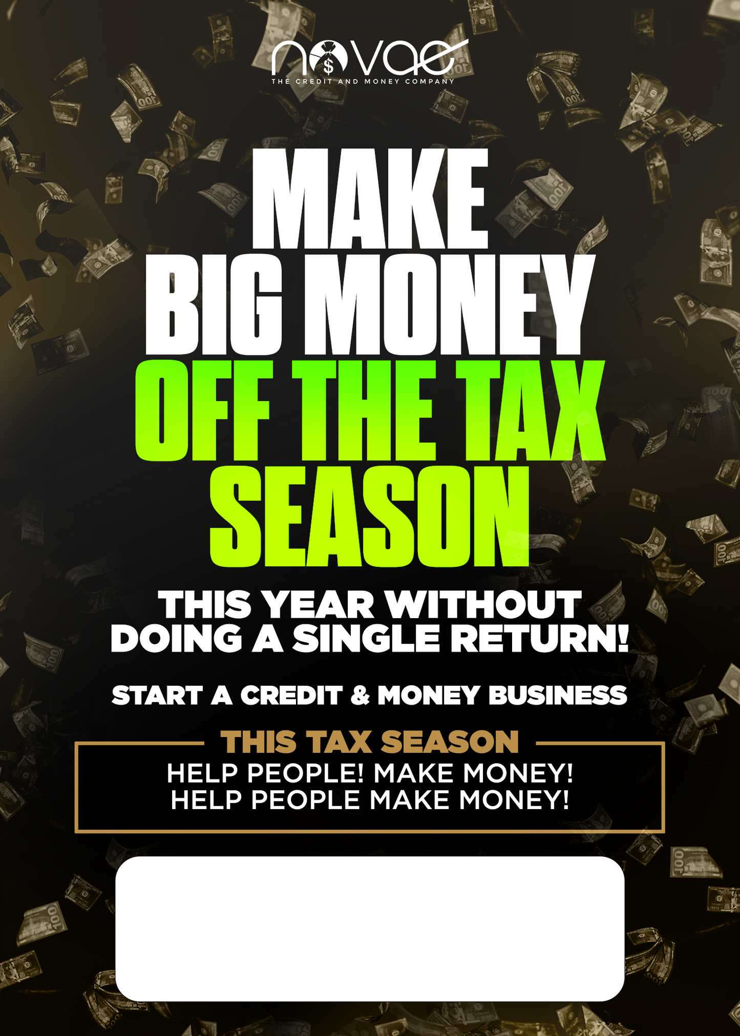 Make Big Money Flyer Postcard