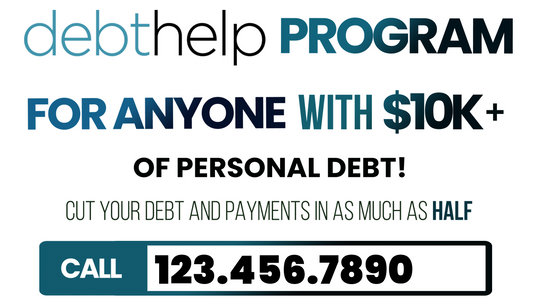 Yard Signs For Debt Help Program