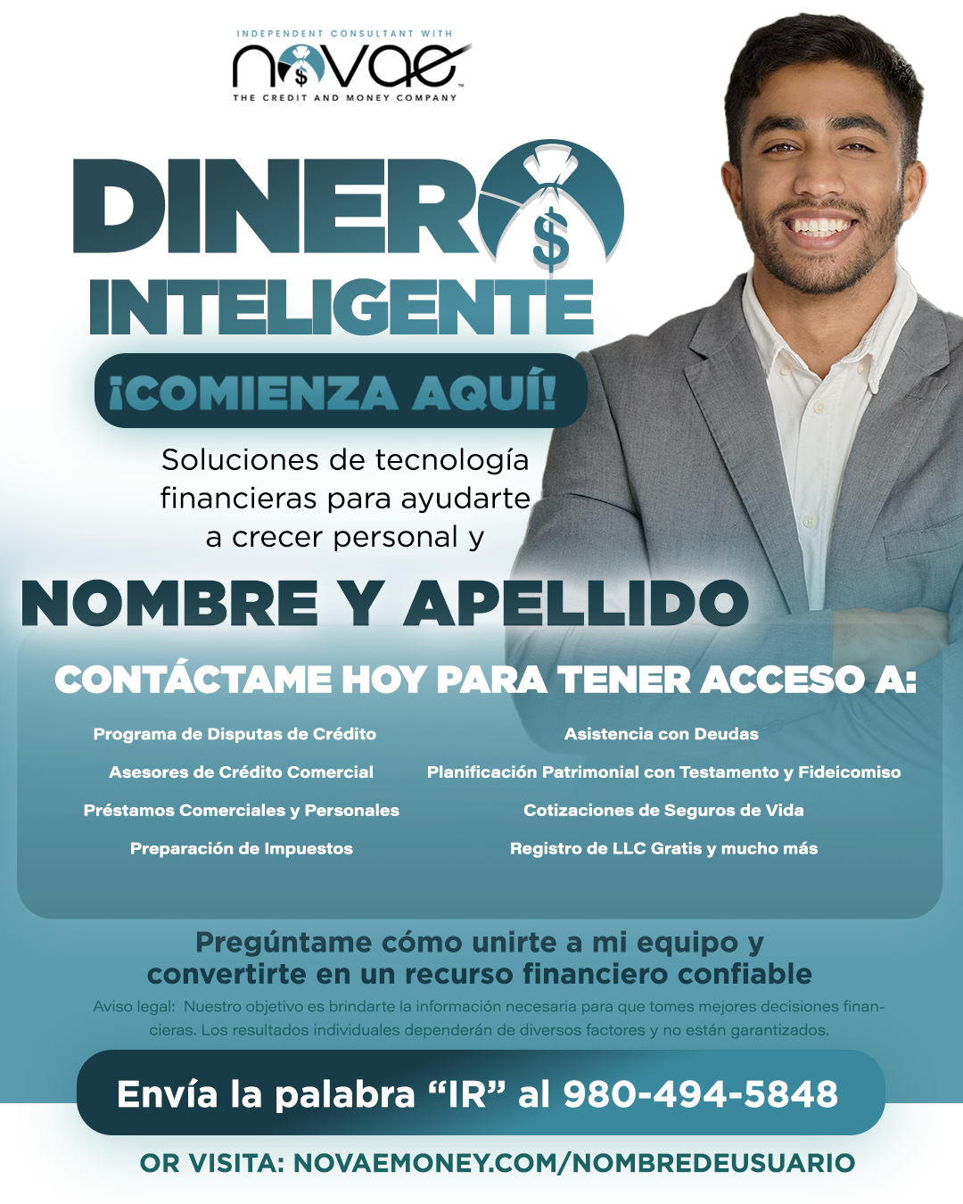 Novae "Smart Money" Digital Flyer - Espanol