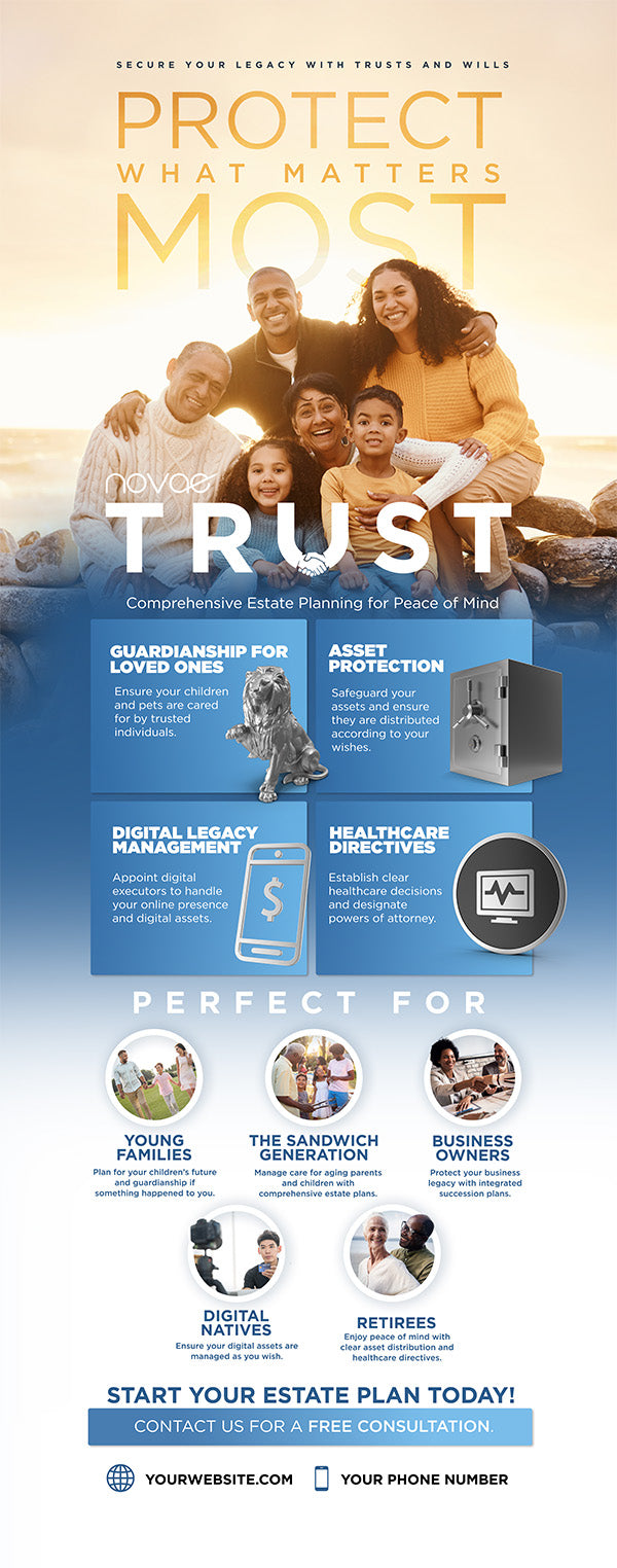 Trust & Will Stand-Up Banner