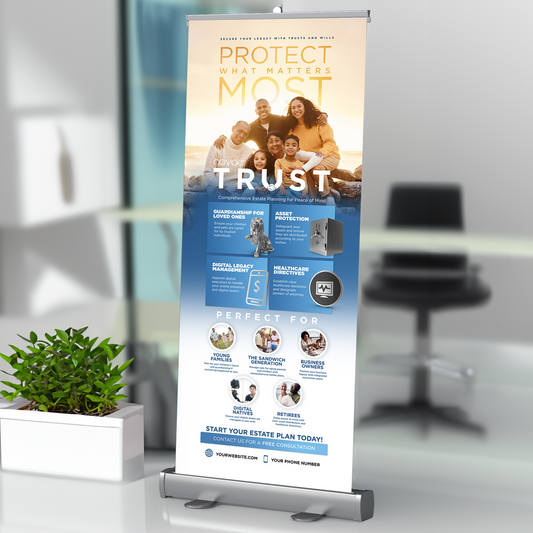 Trust & Will Stand-Up Banner