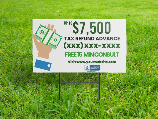 Yard Signs For Tax Remedy